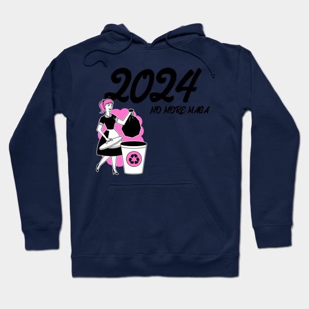 2024 No More MAGA Republicans Hoodie by dupreedupree